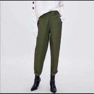 Zara cargo military pants